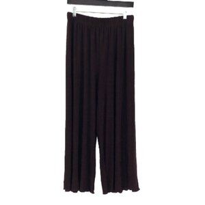 BLUE FISH Clothing Pants Pull On Burgundy Acetate Spandex Lagenlook Layer Flowy